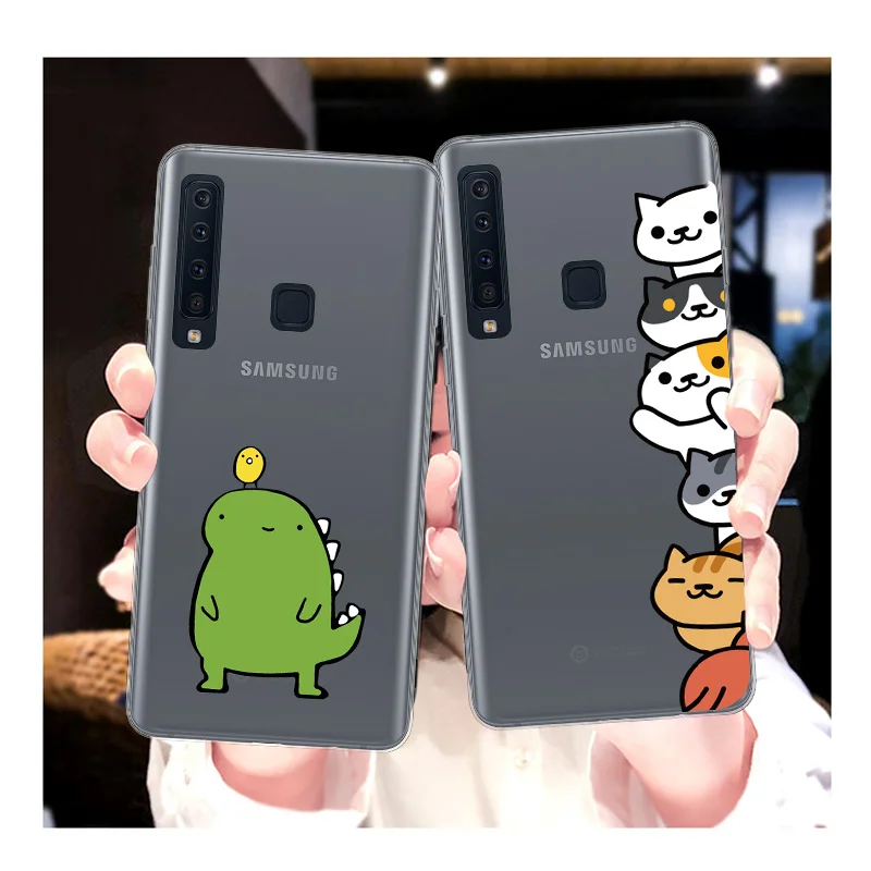 CinkeyPro милый чехол из ТПУ для samsung Galaxy A9 A9s A8 A8s A7 A6 A5 Plus Star 2018 мягкий прозрачный
