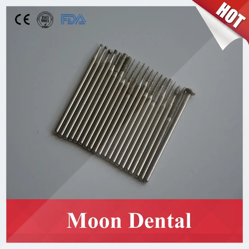 Dental Ferramentas Peças 2 Kits Zd102 hp Kit Polimento Corte Broca 2.35mm Laboratório Diamante Burs Jóias Pedra 40 - 13 Beleza e saúde
