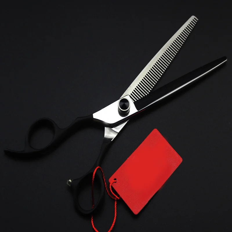 

Professional Hairdressing left hand scissors 7 inch thinning Barber shears pet scissors High quality Personality pet grooming