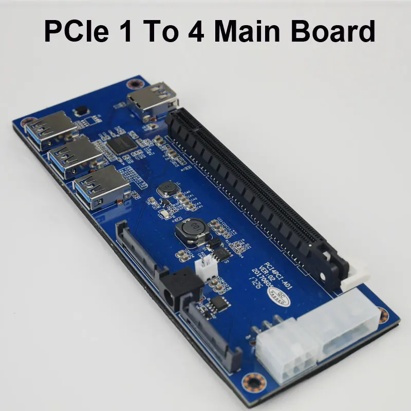 Набор расширения PCI E x1 Express 1 4 порта переключатель мультипликатор концентратор
