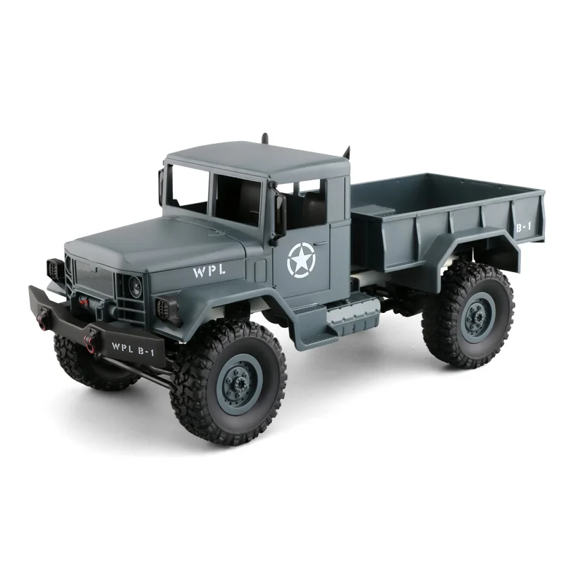 

1:16 4WD DIY Off-road RC Military Truck KIT with Head Lighting Remote Control Truck Gift for Boy Kids