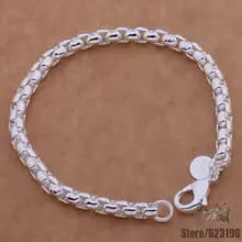 Ah094посеребренный r браслет, серебро ювелирные изделия маленькая витая веревка браслет/bqeakhla dcqaltxa