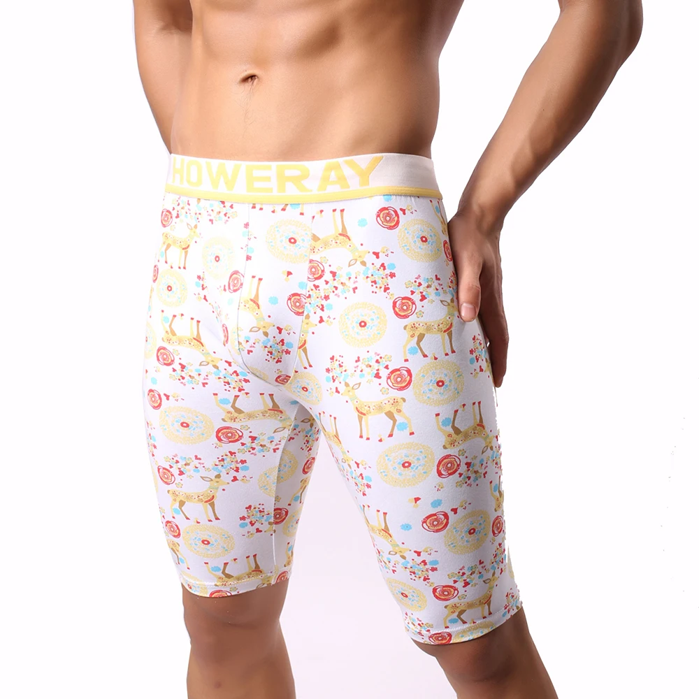 

Howe ray howres Christmas colored elk men's underwear 5cm home casual E679