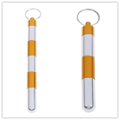 NEW 4/6 Grids Pill Box Capsule Shape Aluminum Pill Case Keychain Outdoor Pocket Pill Holder Container Delicate Medicine Box