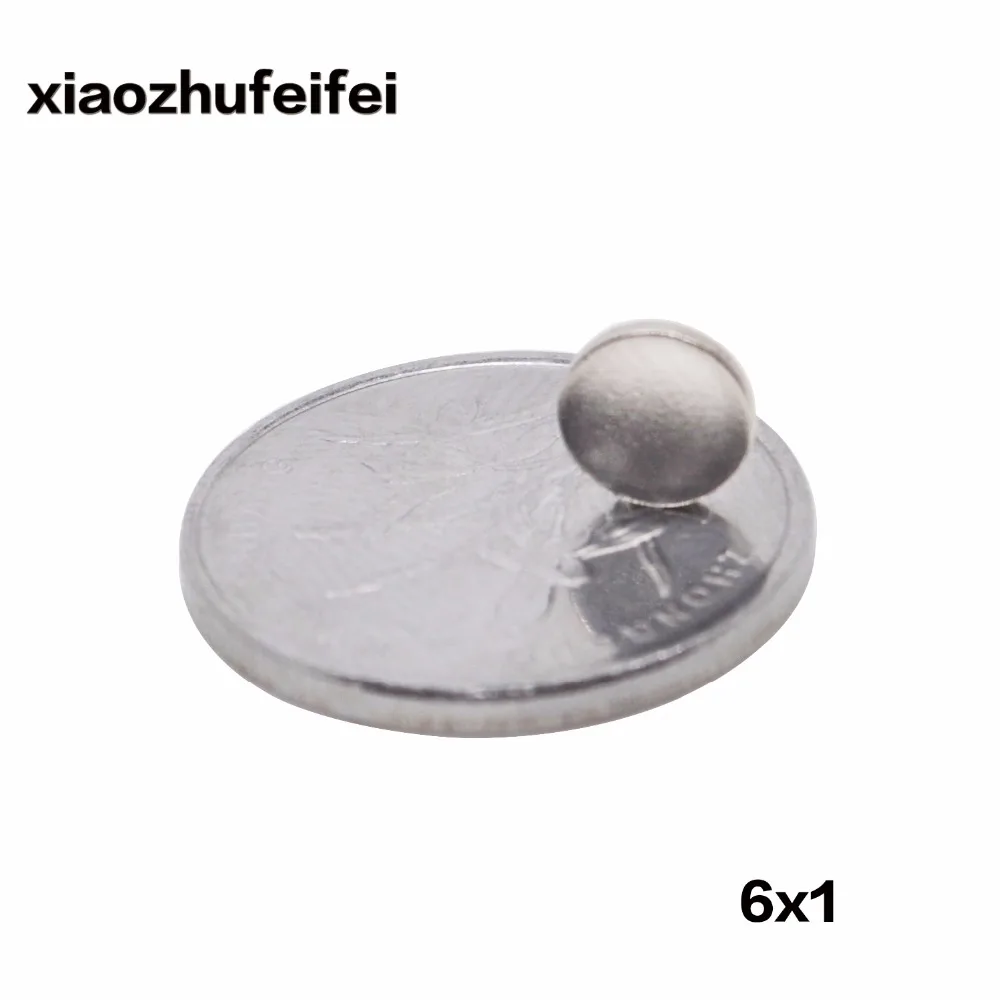 

10pcs 20pcs 50pcs 6mm x 1mm 6X1 strong Circular Disc Nd-Fe-B Neodymium Magnet 6*1mm