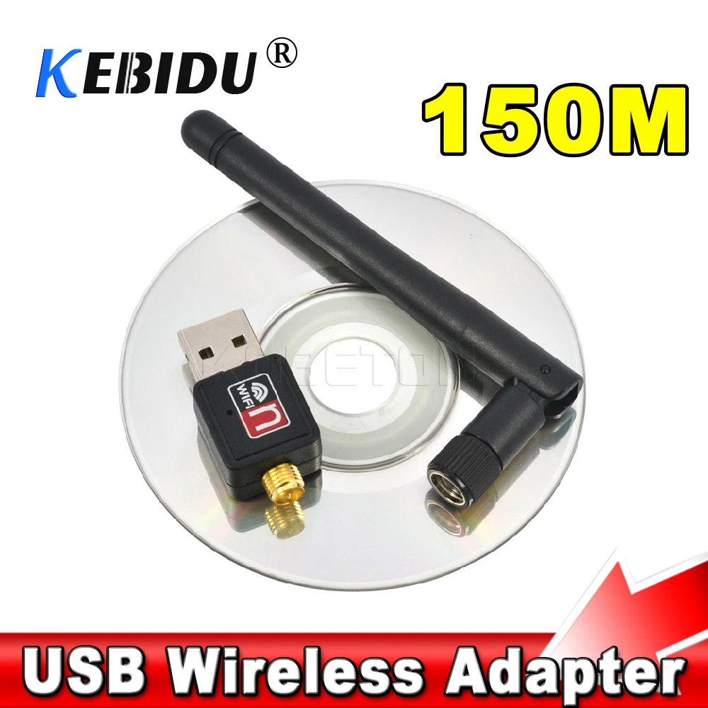 Kebidu Новый 150 Мбит/с USB WiFi Беспроводная сетевая карта LAN адаптер MT7601 802 11 n/g/b для Windows