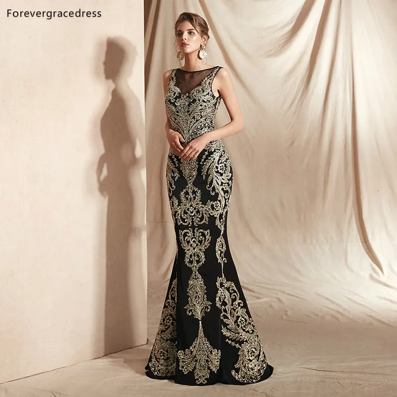 Вечерние платья Forevergracedress нового дизайна 2019 прозрачные русалки без рукавов и с