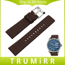 20mm 24mm 26mm 28mm Bracelet pour Diesel DZ7313/22/7257 Hommes Femmes Veau Véritable cuir Montre Bracelet Sangle Boucle Ardillon Ceinture
