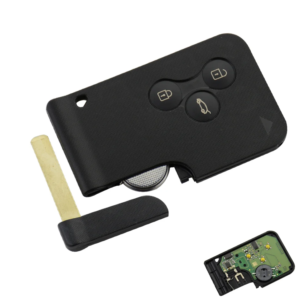 Тип 3 кнопки 434 МГц pcf7947 чип дистанционного ключа карты смарт ключ для Renault Megane Scenic 2003-2008