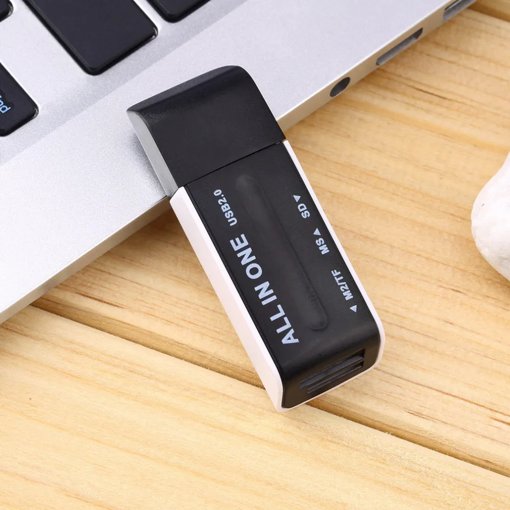 Новый в наличии 3 цвета USB 2.0 памяти Multi Flash Card Reader Адаптер для TF M2 MS