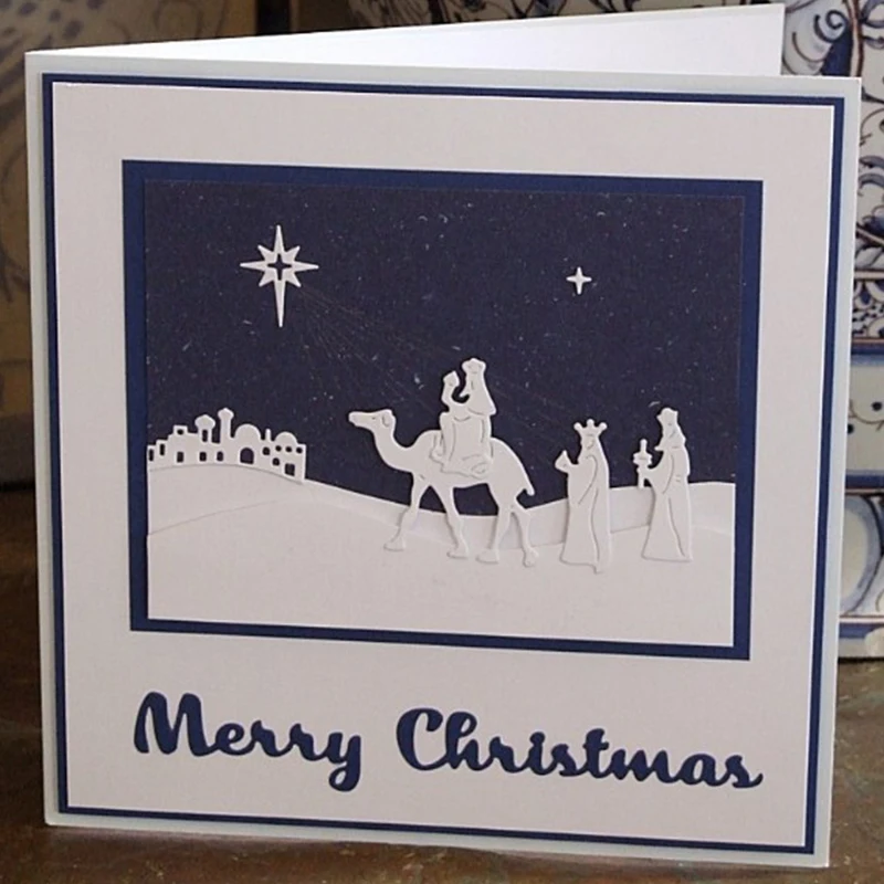 

Polaris/Little Town of Bethlehem Metal Cutting Dies New 2019 Stencils for DIY Scrapbooking DIY Paper Cards Craft Making Decor