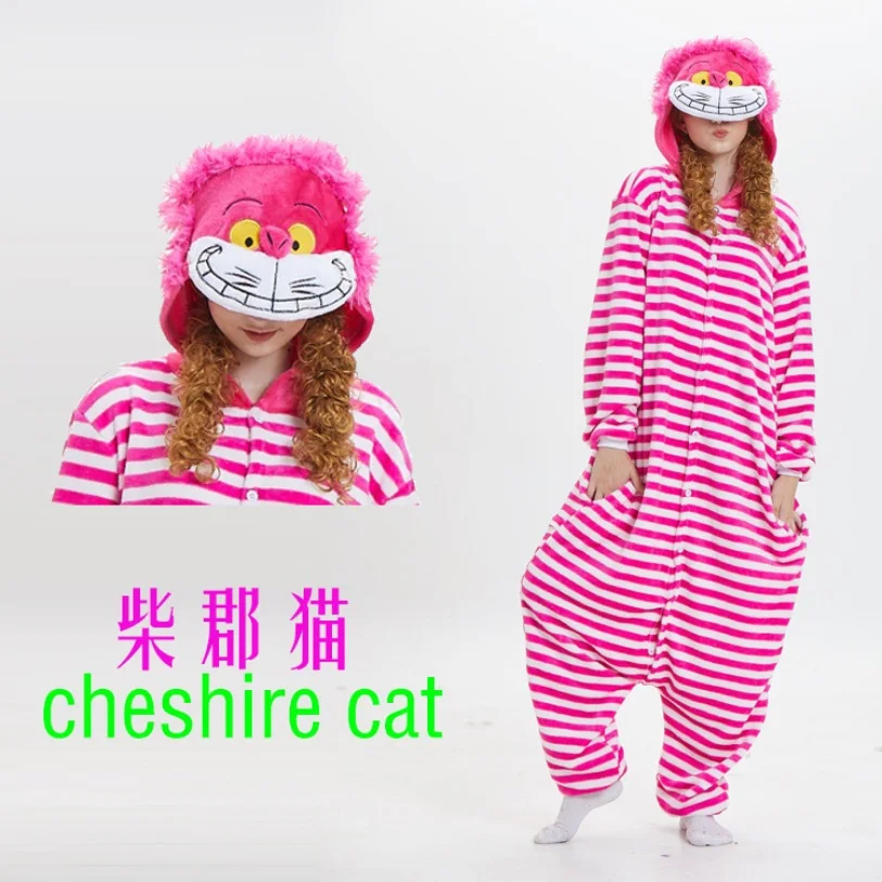 

Cheshire Cat Onesie New Arrival Winter Unisex Animal Onesie Pajamas Cosplay Costume Animal Pajamas Adult Sleepwear Christmas