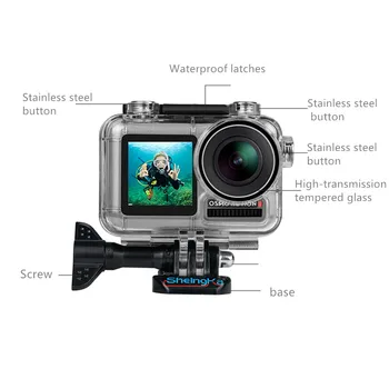 

40M Sports Camera Waterproof Housing Case Brand New For DJI Osmo Action Diving Waterproof Box Housing Accessories