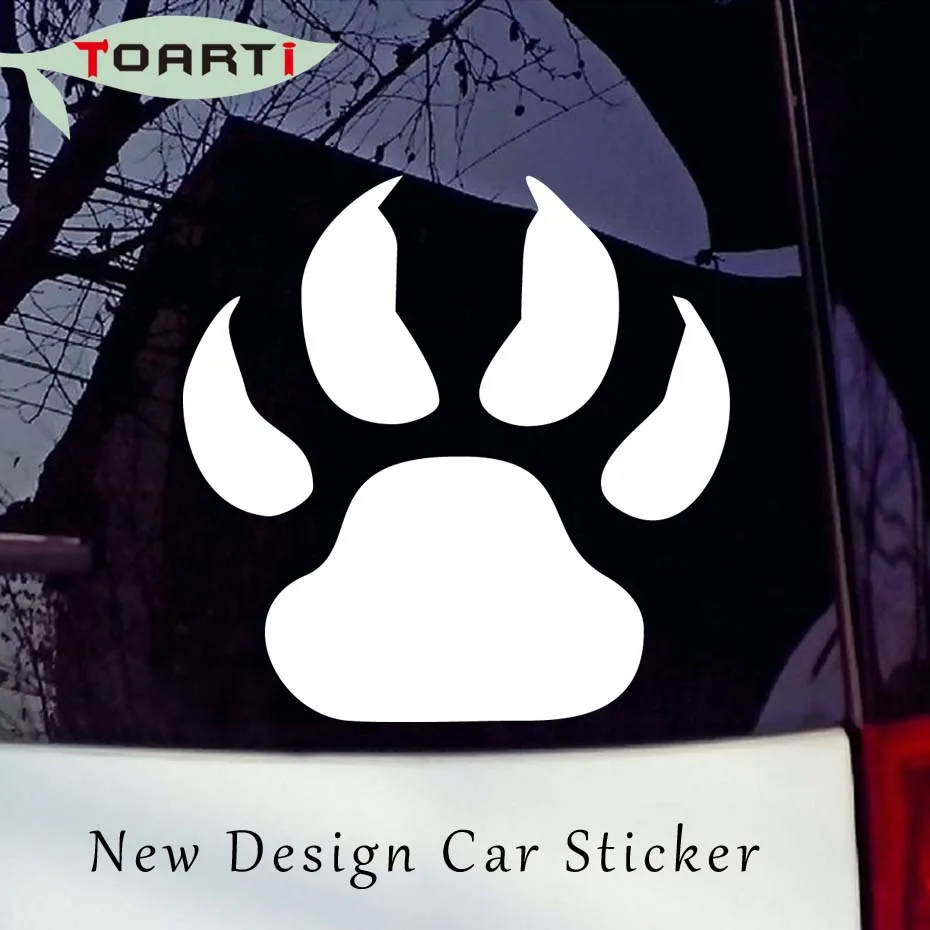aliexpresscom buy 99cm wolf paw print car stickers