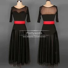 Женское бальное танцевальное длинное платье Elegnant танцевальное платье женское сценическое представление костюм латинское танцевальное платье женское J-0823