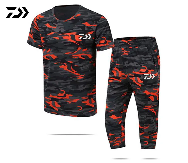 

2018 NEW DAIWA Fishing clothes suit summer Sunscreen Quick dry Breathable DAWA Anti mosquito Short sleeve DAIWAS Free shipping