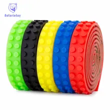 Building block tape Strip sticker 100cm Bendable Flexible soft tape Plate for Small Brick Compatible with