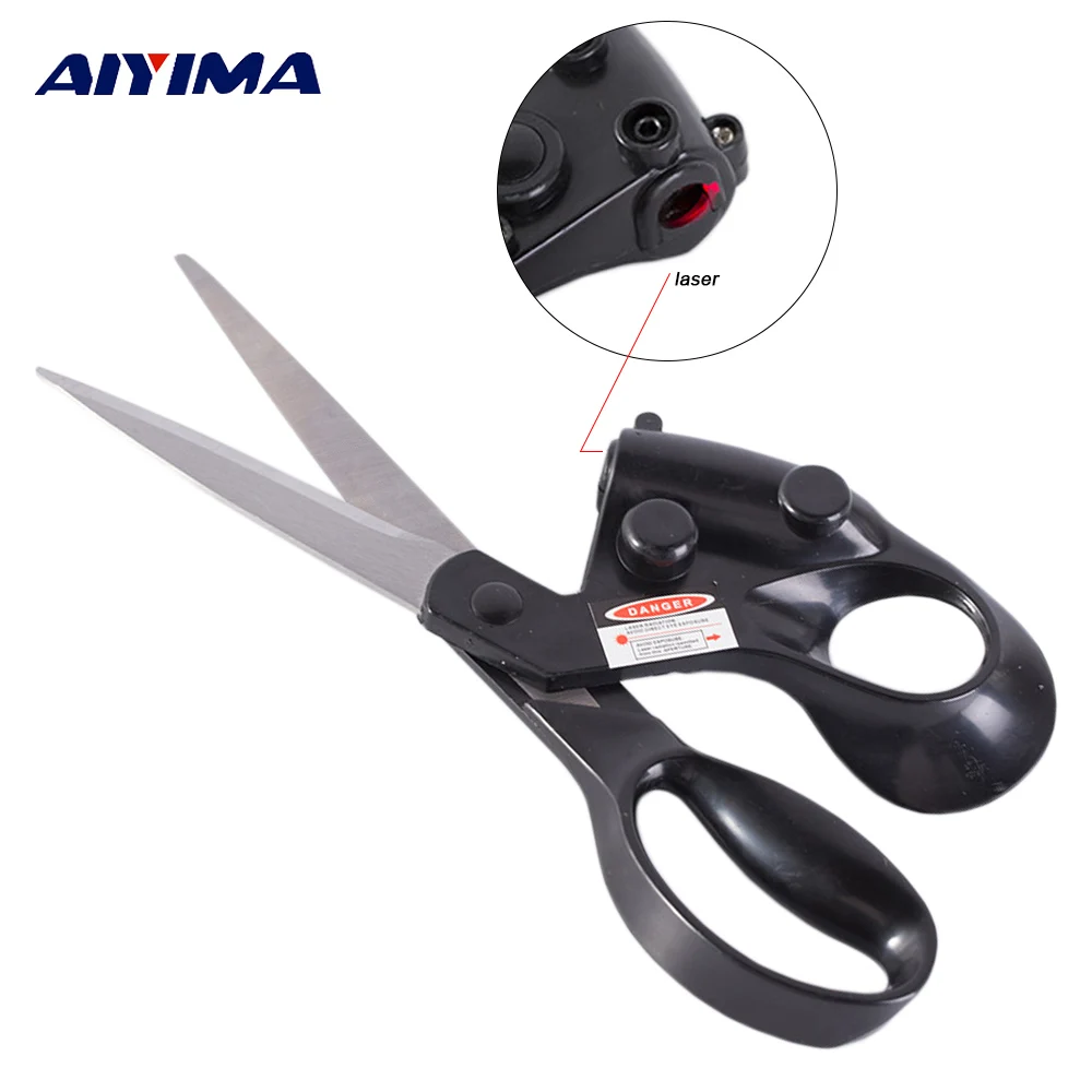 

AIYIMA Laser Scissors Guided Fabric Scissor Trimmer Sewing Cut Straight Fast Paper Craft For home Crafts Cutters