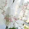 2017 New Rose Embroidery Ribbon Roman Curtain Home Wave European Living Room Kitchen Balcony Voile 1PC ► Photo 2/6