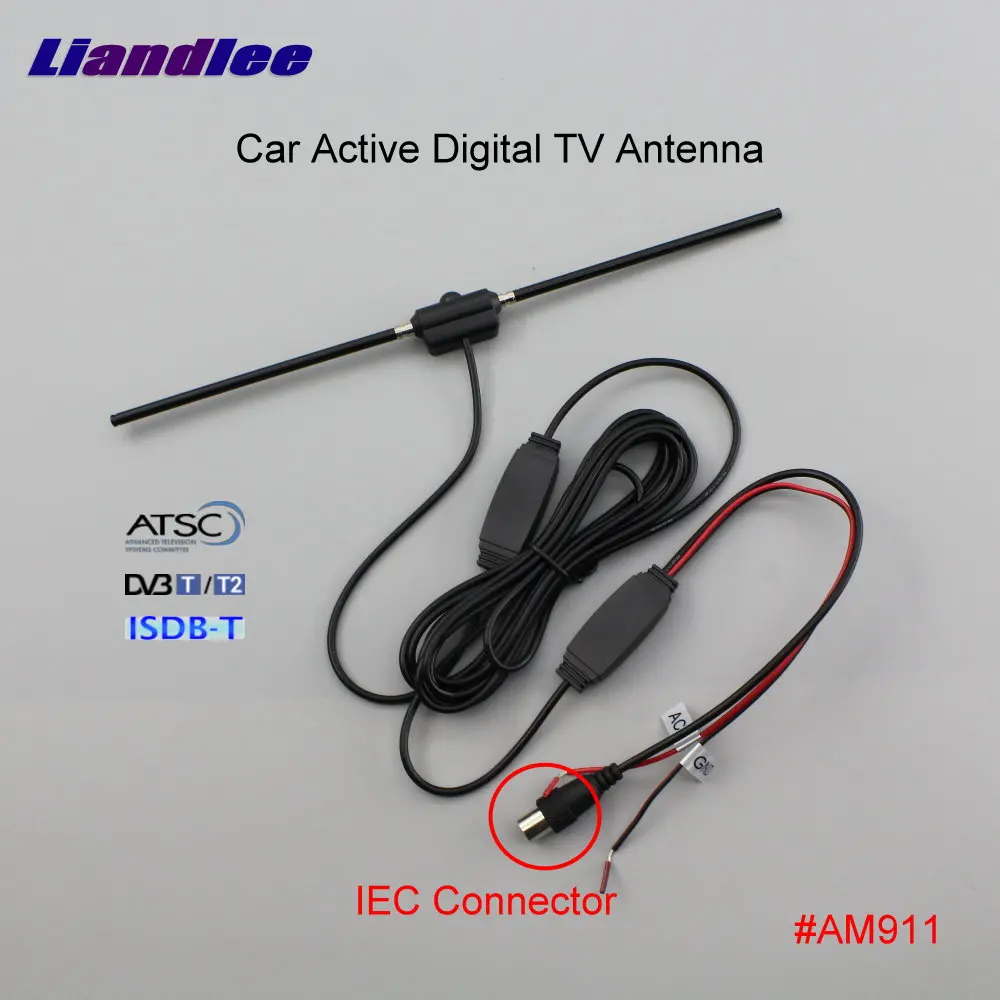 Liandlee Car Digital TV Antenna Amplifier DVB T ISDB T ATSC Automobile