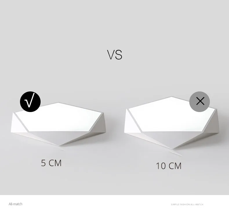 DX 3D Pentagon Led Ceiling Lights (3)