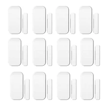 Интеллектуальный Беспроводной двери магнитный Сенсор дверь Gap окно Сенсор s детекторы 433 мГц для наших сигнализации Системы 12 шт./лот