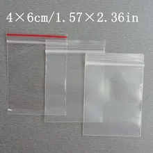 3 вида толщина 4x6 см Самоуплотняющаяся застежка-молния Ziplock пластиковая посылка с зажимом на цепочке маленькие сумки для продуктов 1000 шт./лот