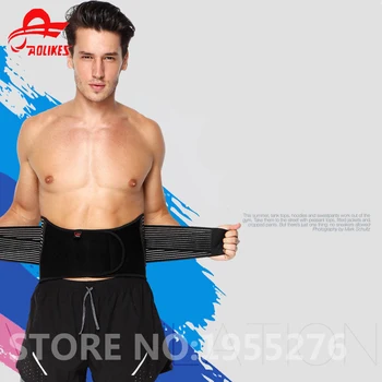 

Waist Support Exercise Sweat Belt 6 Spring Double Pressurized Breathable Bodybuilding Weightlifting Gym Belt Man