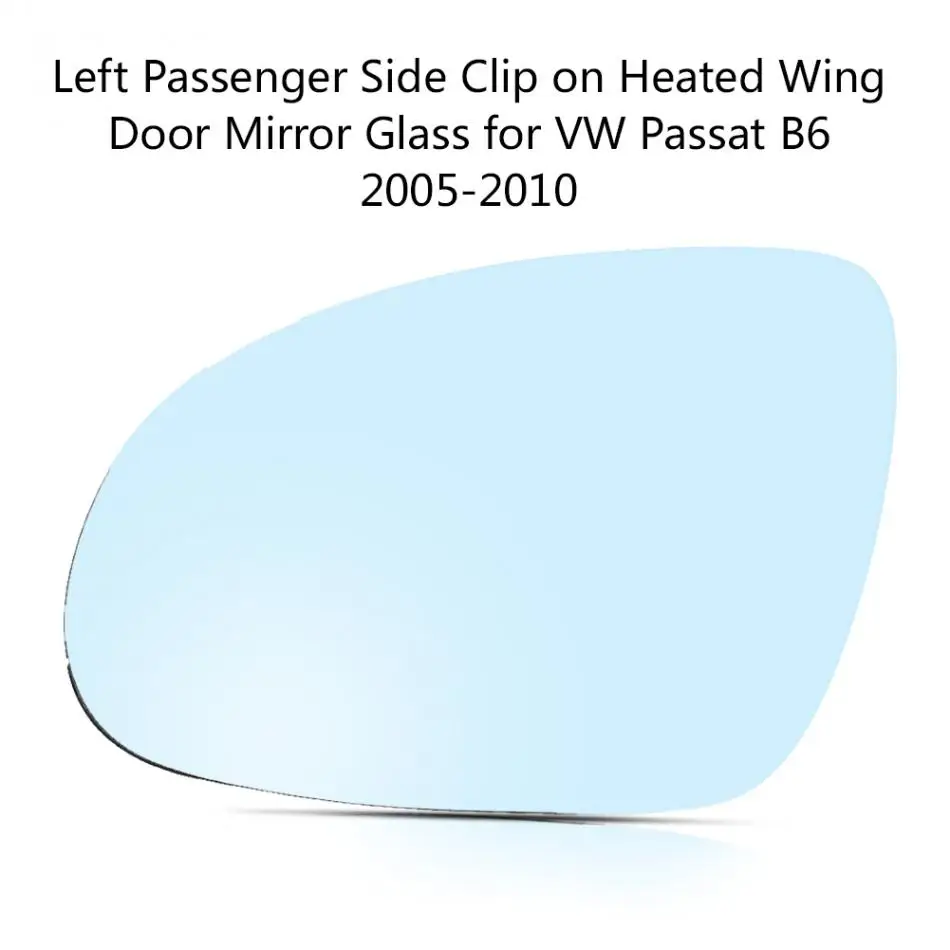 1 шт. левая Боковая дверь зеркало стекло с подогревом особенности для VW Passat B6 2005 2006 2007 2008 2009 2010