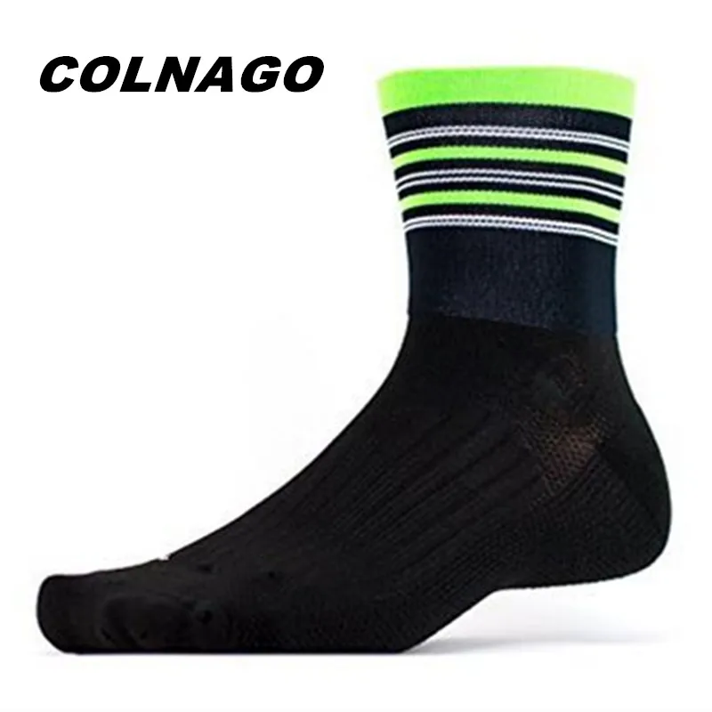 Chaussettes De Cyclisme QT - Taille 7.5-10 (EU 40-45) - Blanc - Nylon/Polyester - Confort & Respiration