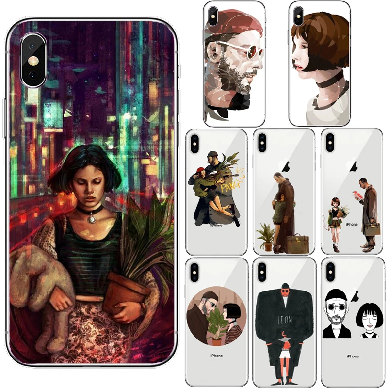 Leon Matilda Натали Портман плакат по фильму мягкий чехол из ТПУ для телефона iPhone 12 pro 11