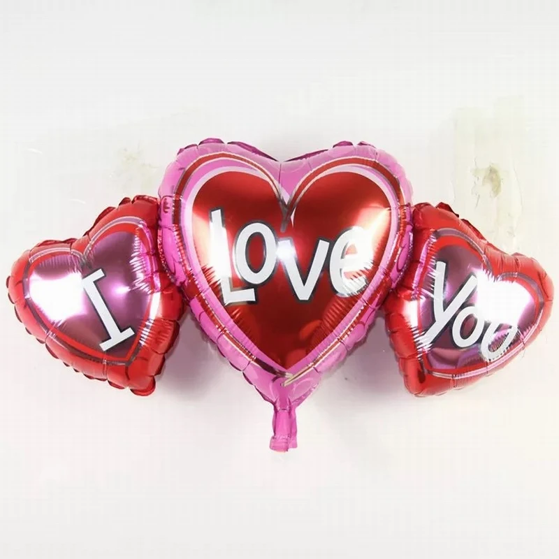 2 Sizes Baloon Big I Love You ang Happy Day Balloons Party Decoration