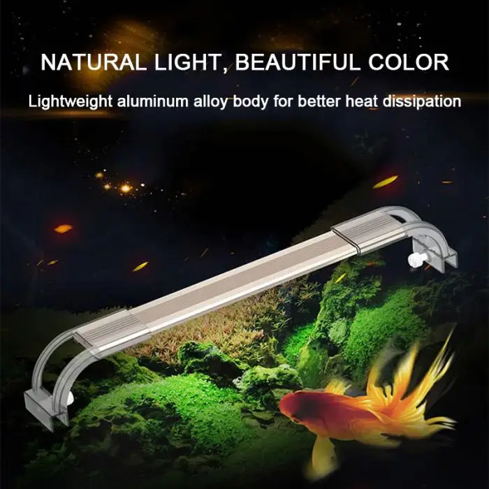 Аквариумный светодиодный светильник 6300-7500K с зажимом для аквариума, водное растение, светильник для выращивания растений, лампа TB, распродажа