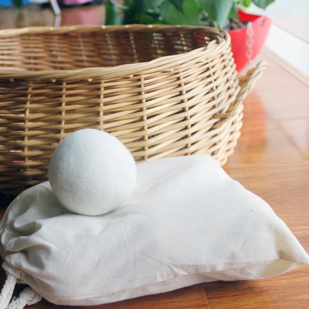 6pcs /lot Durable Wool Laundry Ball softner Eco Friendly Organic wool