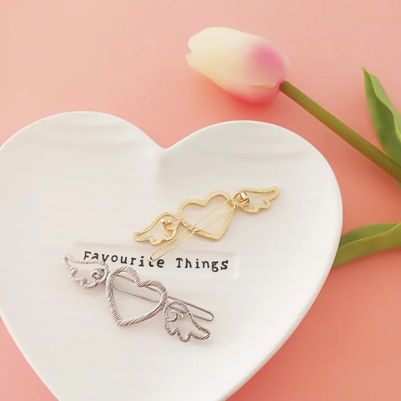 

Heart Shaped Lovely Beauty Zinc Alloy Metal Love Hairpin Drop shipping
