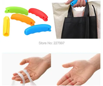 

500pcs/lot Portable Silicone Mention Dish For Shopping Bag Mention Dish 5 Colors Bag carry Handle Free Shipping