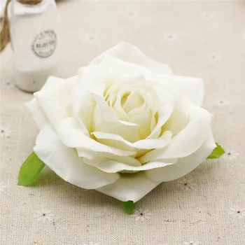 9 CM duże róże fałszywe kwiaty głowy ślub samochód dekoracyjne sztuczne kwiaty różowy czerwony biały szampana kwiaty róże 1 sztuk tanie i dobre opinie CLYK CN (pochodzenie) Różany Główka kwiata Walentynki Jedwabiu