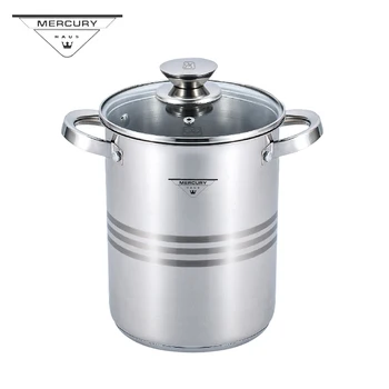 

4.3L Stainless Steel Asparagus Pot with Steam Basket for Spaghetti and Vegetables