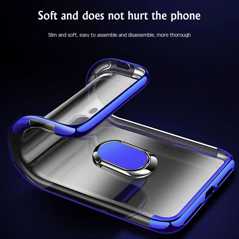 Чехлы с металлическим кронштейном для iPhone 12 12Mini 11 Pro XS MAX XR X SE 7 8 6 6s Plus магнитный