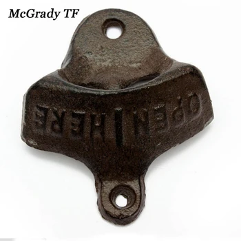 

Vintage Rustic Iron Vintage Style Collectable Wall Mounted Coke Beer Bottle Opener Stocking Filler Cast Iron Wall Bottle Opener