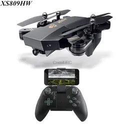 Visuo xs809hw xs809w мини Drone с Камера Wi-Fi FPV-системы Дрон высота Удержание вертолет Складная Quadcopter RC Дроны с 1 ставка