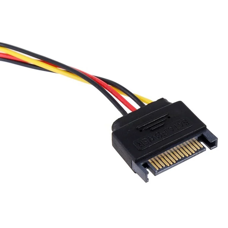 15Pin SATA to 6Pin Power Cable Connector 6P PCI-E PCI Express Adapter Graphics Card Riser Card Converter Cable for BTC Mining