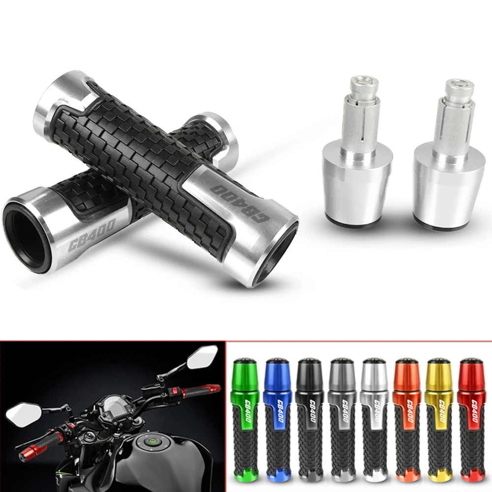 

For Honda CB400 CB 400 1992-1998 1993 1994 1995 Motorcycle CNC Aluminum handlebar grips Motorbike Hand Grips Moto Grips with end