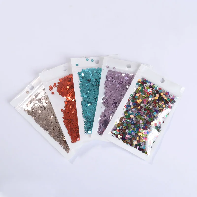 Assorted Flat Round PVC Sequins for Crafting and Decoration