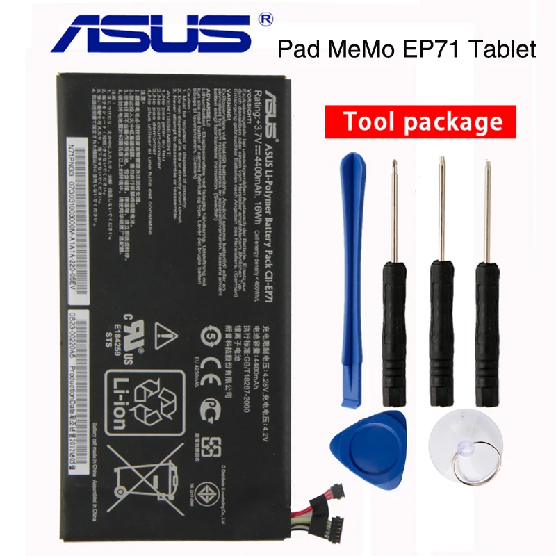 

Orignal Asus C11-EP71 Tablet Battery For ASUS Pad MeMo EP71 N71PNG3 4400mAh
