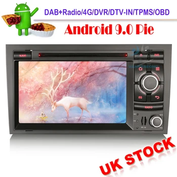 

Car stereo Android 9.0 Autoradio SAT NAV DVD Multimedia 4G GPS OBD DVT-IN for AUDI A4 S4 RS4 RNS-E SEAT EXEO WIFI BT Bluetooth