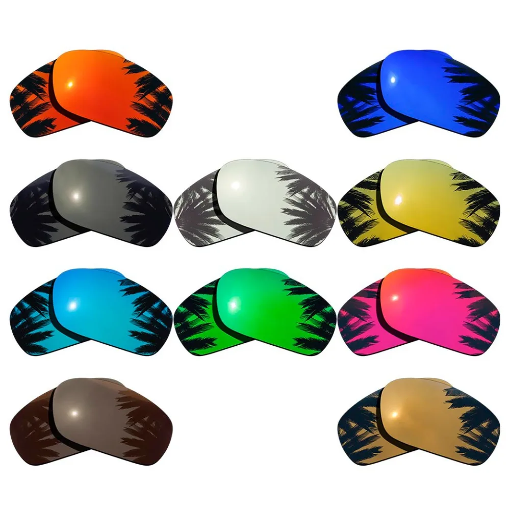 

Polarized Mirrored Coating Replacement Lenses for-Oakley Pit Boss 2 II OO9137 Frame Multi-Colors