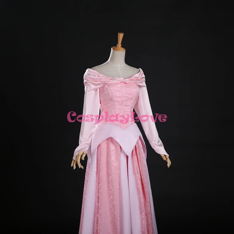 CosplayLove Sleeping Beauty Aurora Dress Cosplay Adult Briar Rose Princess Aurora Pink Red Dress Cosplay Costume Custom Made (8)