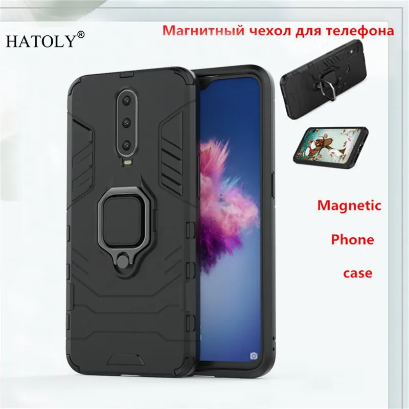 

OPPO R17 Pro Case Magnetic Finger Ring Bracket Armor Case OPPO R17 Pro Back Cover Hard Bumper Phone Case OPPO R17 Pro Cover