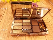 Perfect 8 colors Diamond Bright Colorful Makeup Eye Shadow Super Make Up Set Flash Glitter Eyeshadow Palette With Brush&Mirror